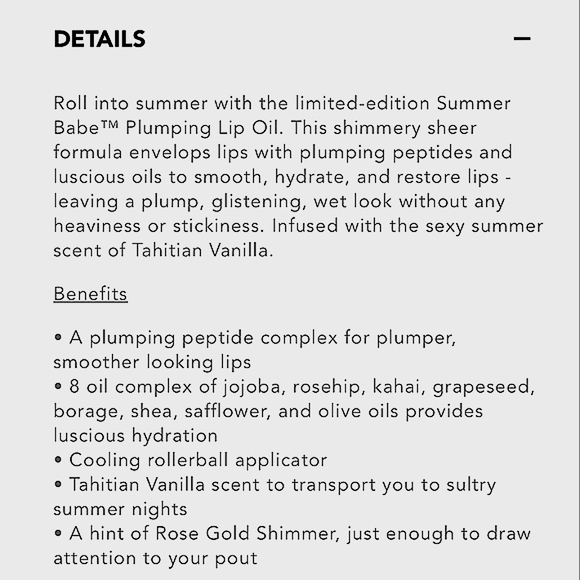 BUXOM SUMMER BABE PLUMPING LIP OIL - BEAMING 8ml - Picture 4 of 5